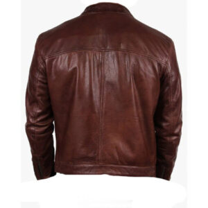 Men’s Brown Simple & Stylish Leather Jacket