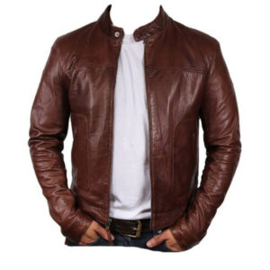 Men’s Brown Simple & Stylish Leather Jacket