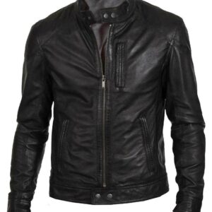 Biker Black Genuine Leather Jacket