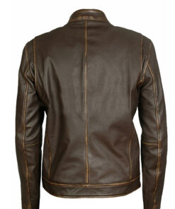 Men Brown Leather Jacket