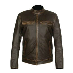 Men Brown Leather Jacket